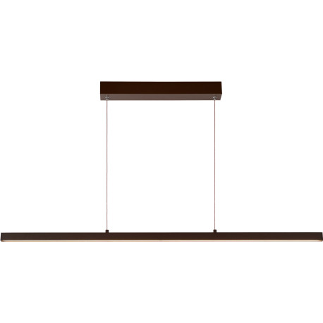 Suspension moderne led en aluminium brun Belize