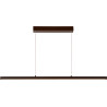 Suspension moderne led en aluminium brun Belize