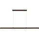 Suspension moderne led en aluminium brun Belize