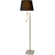 Lampadaire classique en tissu brun Annabelle
