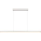 Suspension moderne led en aluminium blanc Belize