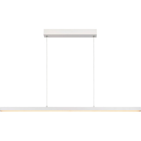 Suspension moderne led en aluminium blanc Belize