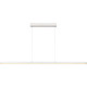 Suspension moderne led en aluminium blanc Belize