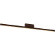 Plafonnier moderne led en aluminium brun Dundy