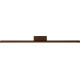 Plafonnier moderne led en aluminium brun Dundy