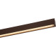 Plafonnier moderne led en aluminium brun Dundy