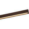 Plafonnier moderne led en aluminium brun Dundy