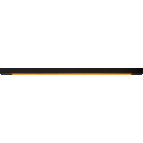Plafonnier contemporain led en aluminium noir Olix
