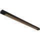 Plafonnier contemporain led en aluminium noir Olix