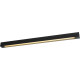 Plafonnier contemporain led en aluminium noir Olix
