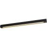 Plafonnier contemporain led en aluminium noir Olix