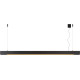 Suspension contemporaine led en aluminium noir Alex