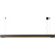 Suspension contemporaine led en aluminium noir Alex