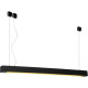 Suspension contemporaine led en aluminium noir Alex