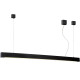 Suspension contemporaine led en aluminium noir Alex