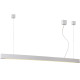 Suspension contemporaine led en aluminium blanc Alex