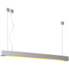 Suspension contemporaine led en aluminium blanc Alex