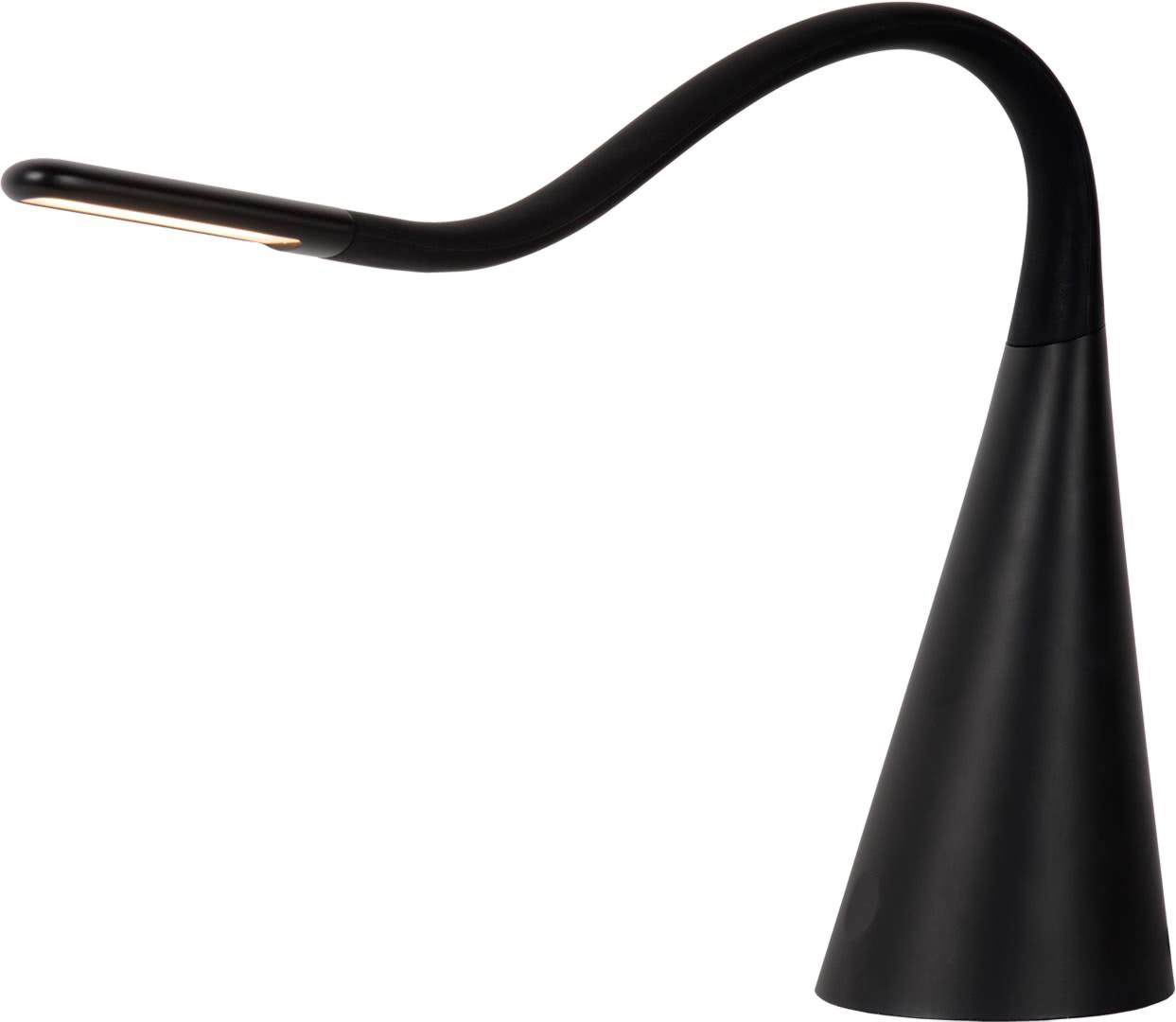 Lampe Bureau LED LAROA Noire - Touch Control - 4 Niveaux Luminosité