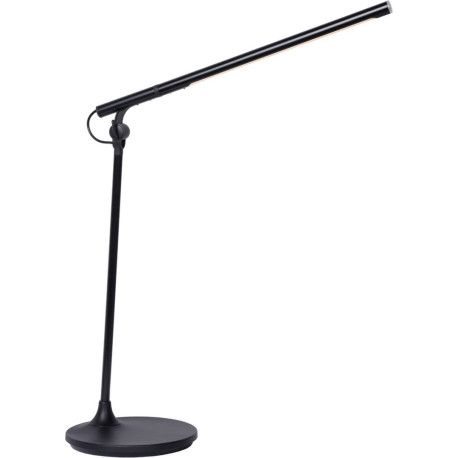 Lampe de bureau moderne led en métal noir Elara