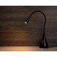 Lampe de bureau contemporaine flexible noire Suzie