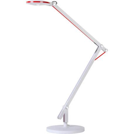 Lampe de bureau design articulée en métal blanc led Parada