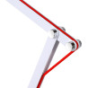 Lampe de bureau design articulée en métal blanc led Parada