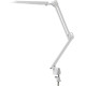 Lampe de bureau design articulée à fixer blanche Gama