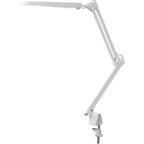 Lampe de bureau design articulée à fixer blanche Gama