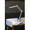 Lampe de bureau design articulée à fixer blanche Gama