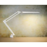 Lampe de bureau design articulée à fixer blanche Gama