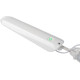 Lampe de bureau design articulée à fixer blanche Gama