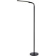 Lampadaire contemporain Led en métal noir Flexo