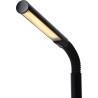 Lampadaire contemporain Led en métal noir Flexo