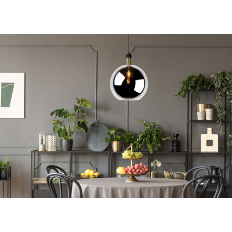Suspension en verre fumé Ø 40 cm Lius
