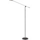 Lampadaire moderne led en aluminium noir Yona