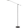Lampadaire moderne led en aluminium noir Yona