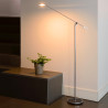 Lampadaire moderne led en aluminium noir Yona