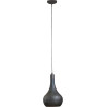 Suspension industrielle en métal noir rouillé Ø 25 cm Esther