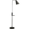 Lampadaire industriel en métal noir avec port USB Antoine