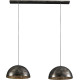 Suspension industrielle en métal 2xØ40 cm Julien