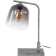 Lampe de table industrielle en verre et métal Arianne
