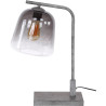 Lampe de table industrielle en verre et métal Arianne