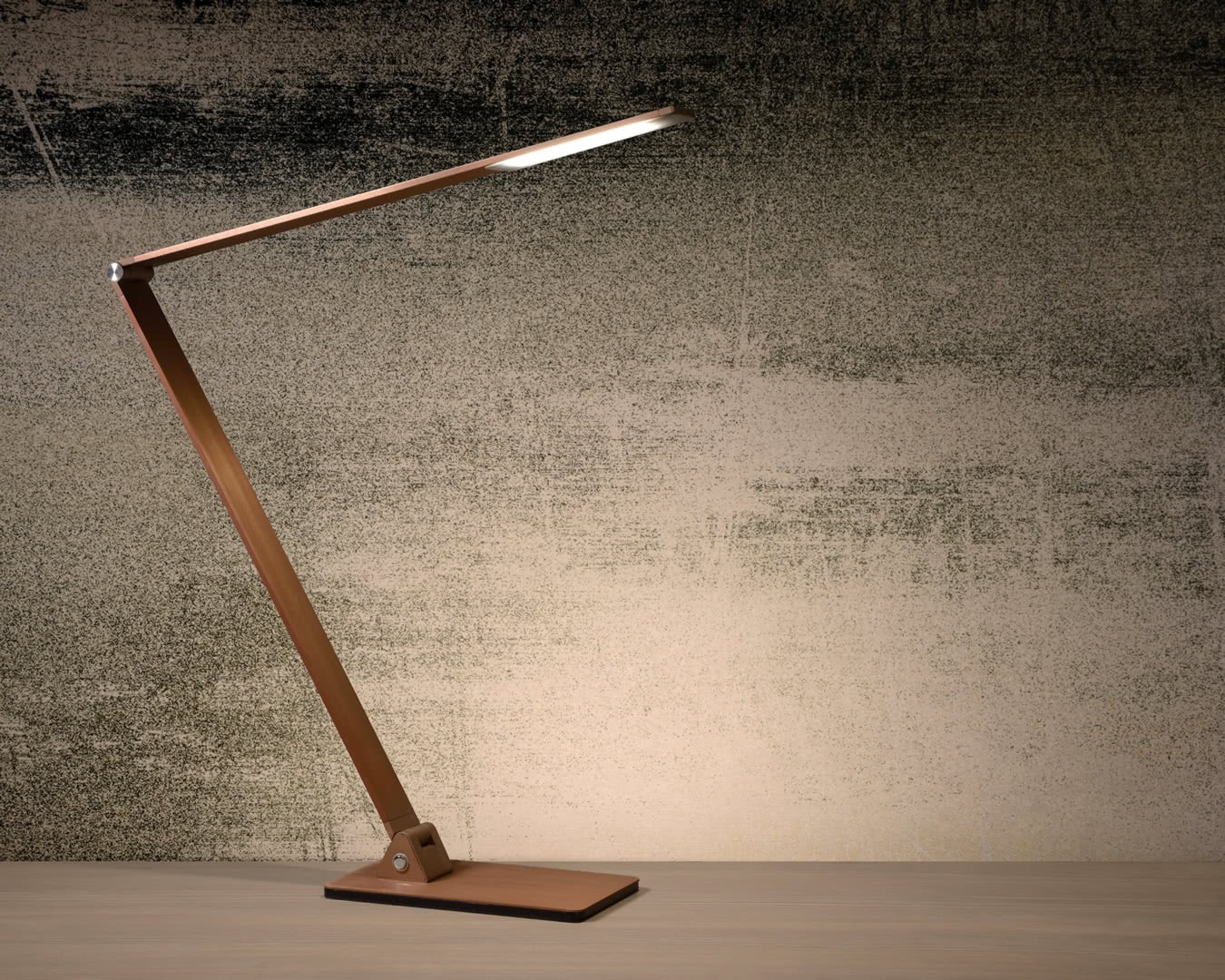 Lampe de bureau design en aluminium avec pince avec LED - Lionard