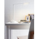 Lampe de bureau design led en métal blanc Rivage