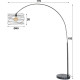 Lampadaire moderne arc Ø45 Monarque