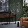Lampadaire contemporain abat-jour en verre Lucena