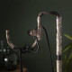 Lampadaire contemporain abat-jour en verre Lucena