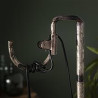 Lampadaire contemporain abat-jour en verre Lucena