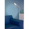 Lampadaire design led en métal blanc Yokino