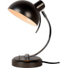 Lampe de bureau vintage en métal noir Sachi